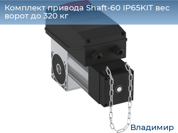 Комплект привода Shaft-60 IP65KIT вес ворот до 320 кг, vladimir.doorhan.ru